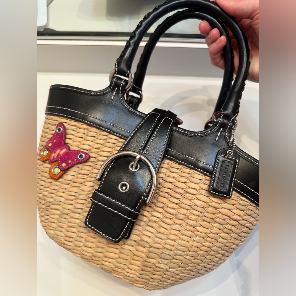Authentic Coach Wicker Bag